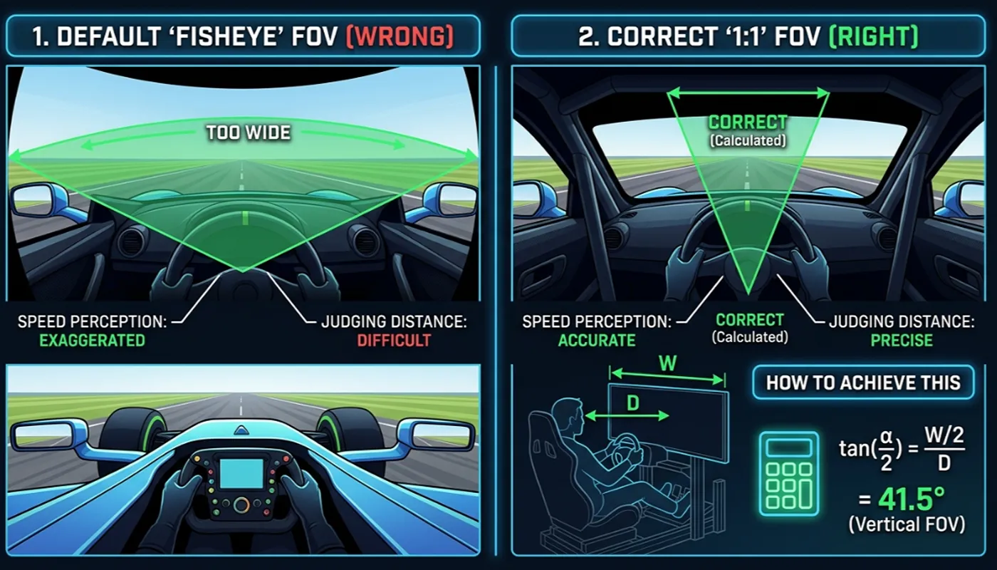 How to Calculate FOV for Sim Racing